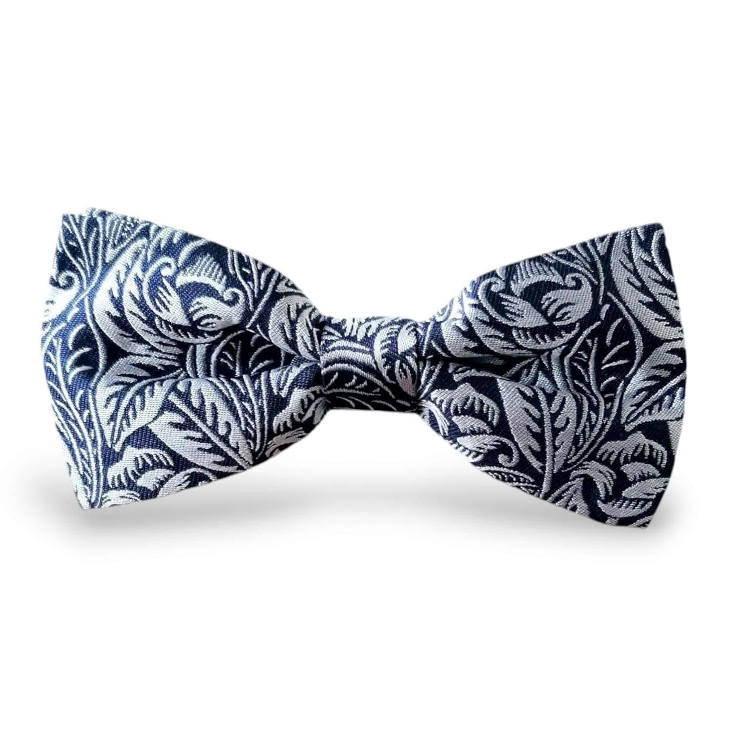 noeuds-papillon-tisses-jacquard-dufy-tulipes-marine